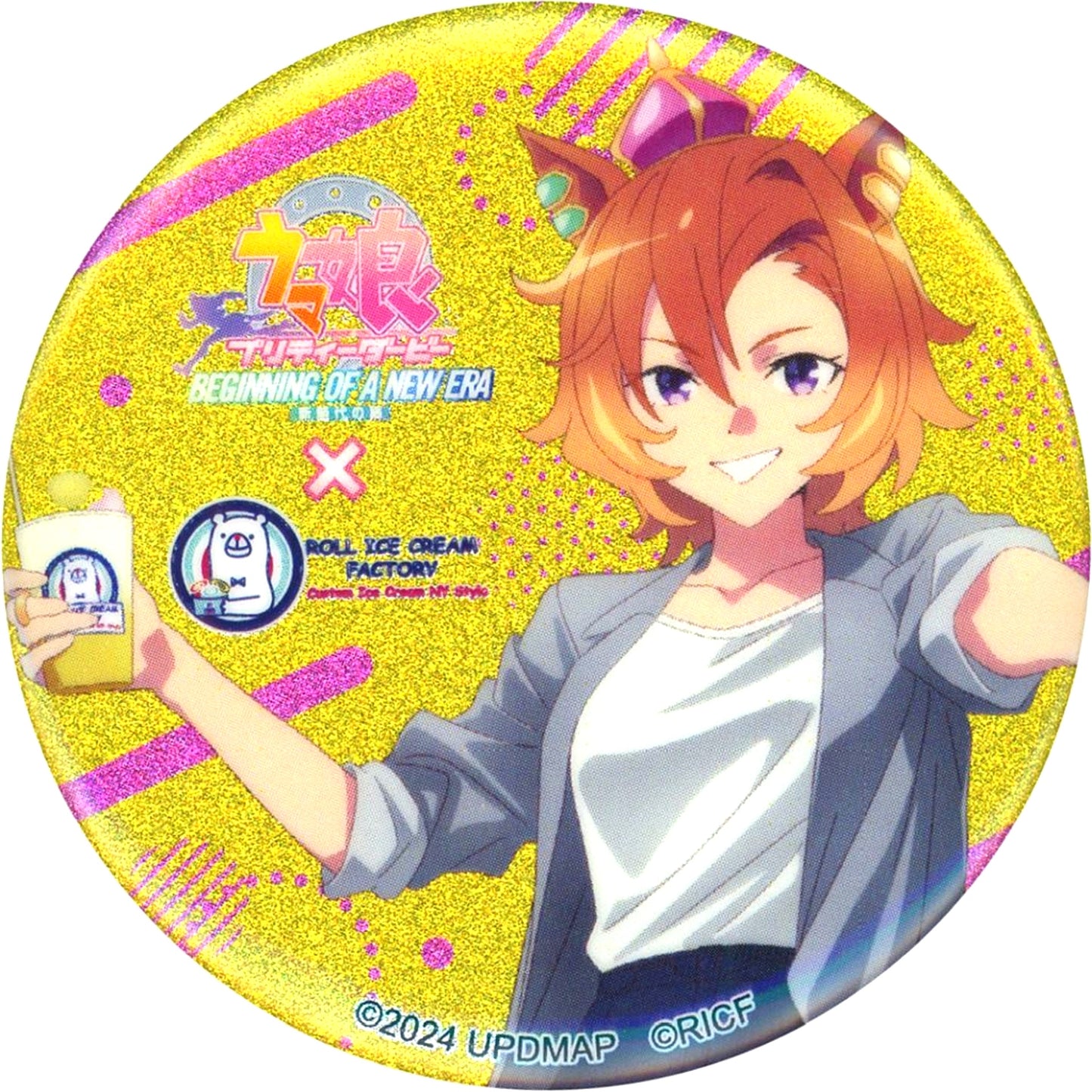 T.M. Opera O Movie Uma Musume Pretty Derby Beginning of a New Era Trading Glitter Button Roll Ice Cream Factory [USED]