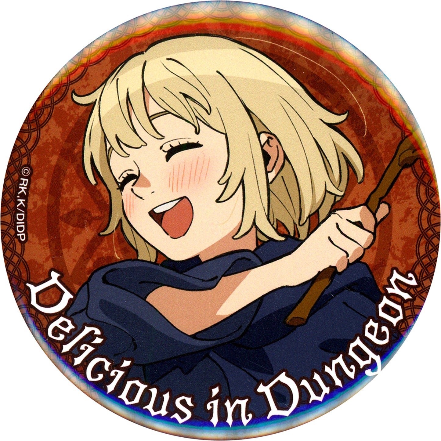 Falin A. Drawn 75mm Button Delicious in Dungeon Kujibikido Online Kuji D-2 Prize [USED]