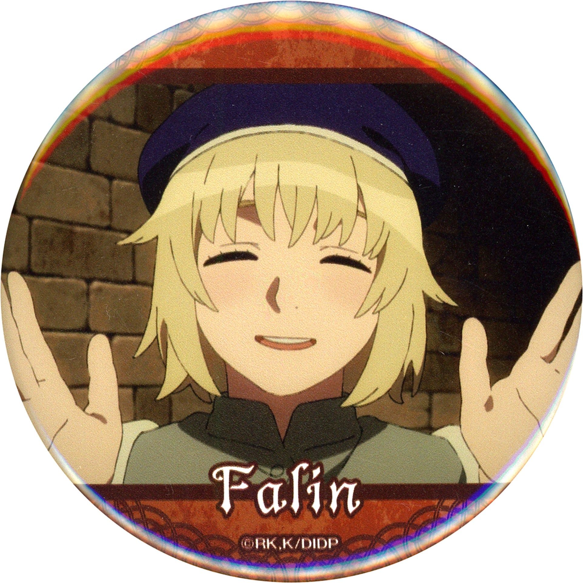 Falin Delicious in Dungeon B. Scene Shot 75mm Button Kujibikido Online Kuji D-7 Prize [USED]