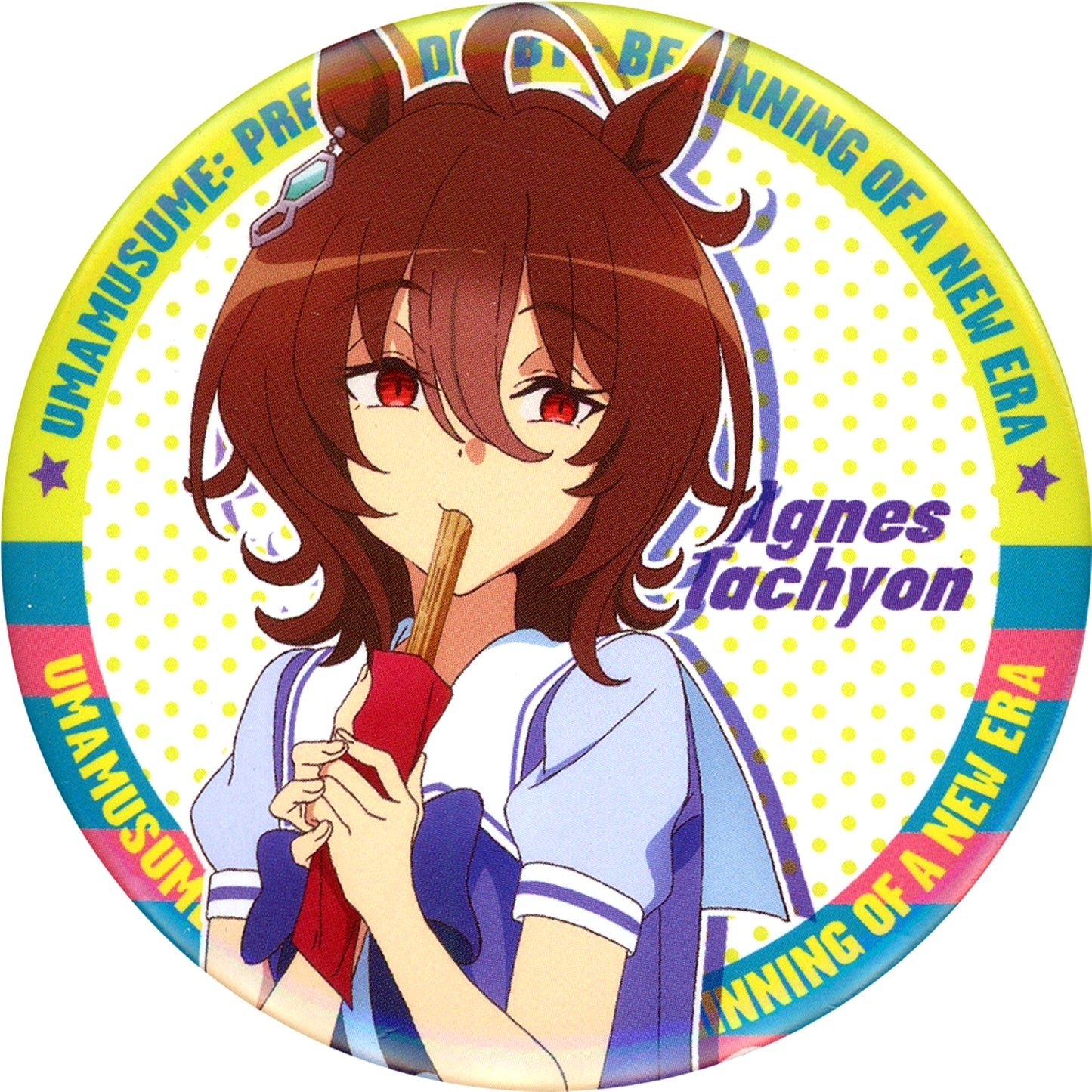 Agnes Tachyon Uma Musume Pretty Derby Beginning of a New Era Trading Button Theater Goods [USED]