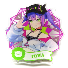 Tokoyami Towa Mini Acrylic Button Virtual YouTuber Hololive x JOYPOLIS FANCY PARTY Collabo Ice Cream Order Bonus [USED]
