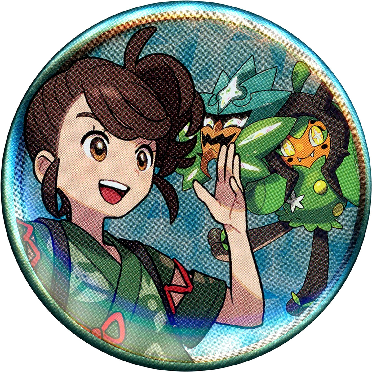 Juliana & Ogerpon Pokemon Scarlet and Violet The Hidden Treasure of Area Zero Button Collection The Hidden Treasure of Area Zero Pokemon Center Limited [USED]