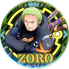 One Piece Roronoa Zoro Yakara Can Badge Part 25 Egghead Straw Store Limited Buttons [USED]