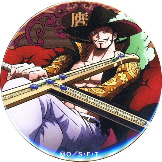 Dracule Mihawk One Piece Yakara Button Vol.25 EGGHEAD Mugiwara Store Limited [USED]