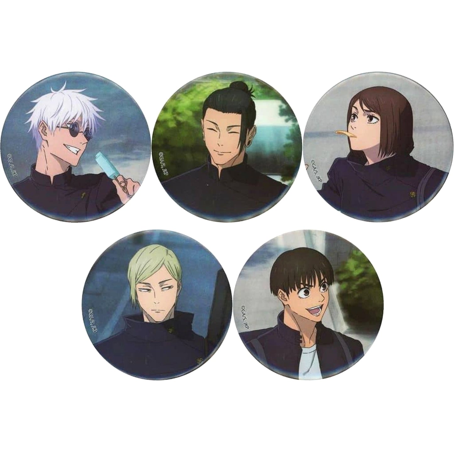 Satoru Gojo & Others Jujutsu Kaisen S2: Hidden Inventory/Premature Death All 5 Types Set Random Button [USED]