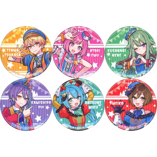 Set of 6 Project SEKAI COLORFUL STAGE! feat. Hatsune Miku Character Button Collection 2024 Only Shop Illustration Wonderlands x Showtime [USED]
