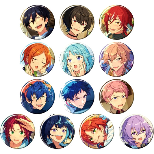 Hokuto Hidaka & Others Ensemble Stars!! All 13 Types Set Collection Button 2024 May Casual Side [USED]