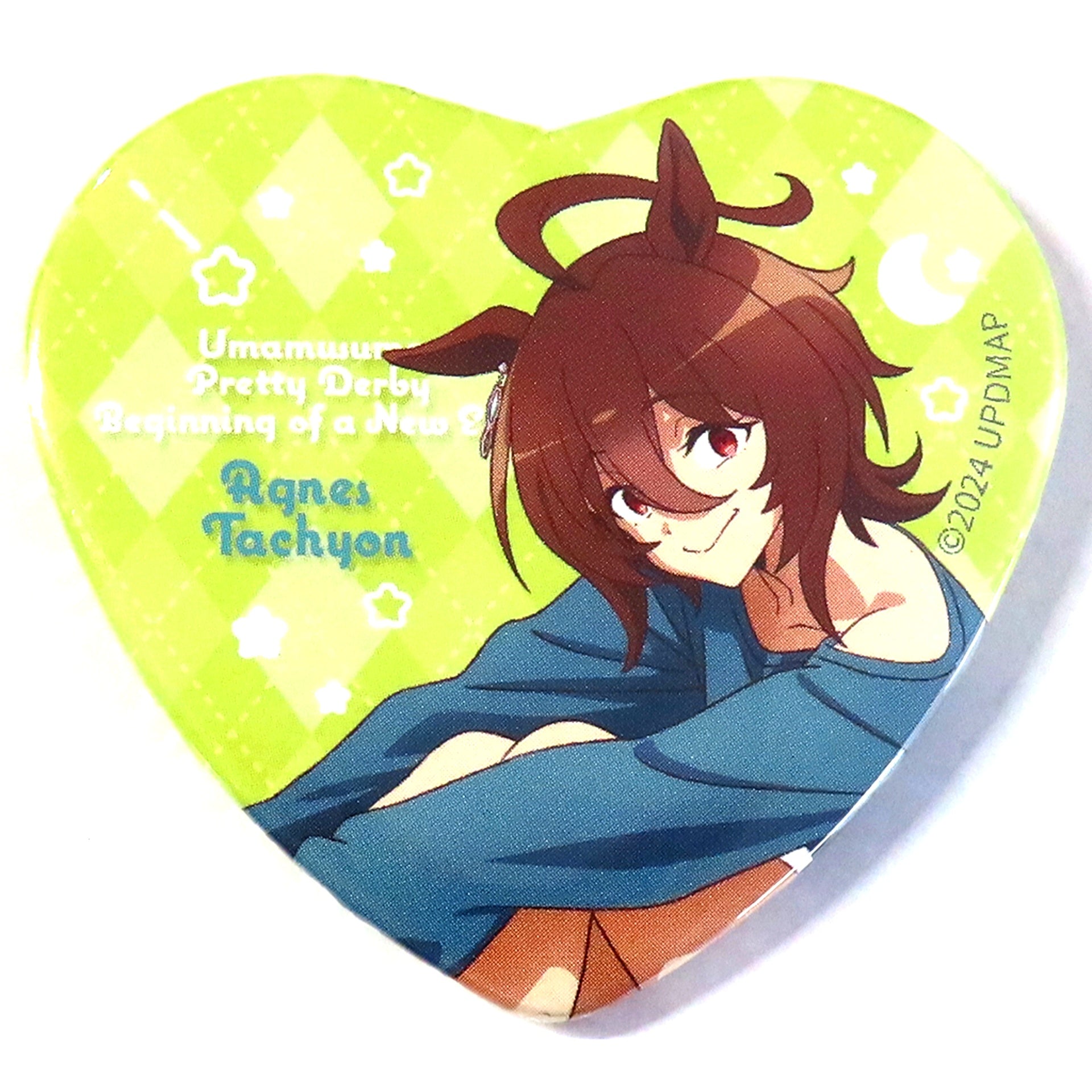 Agnes Tachyon Movie Uma Musume Pretty Derby Beginning of a New Era Heart Button Collection Relax time NAMCO Promotion Relax time Chara Pop Store [USED]
