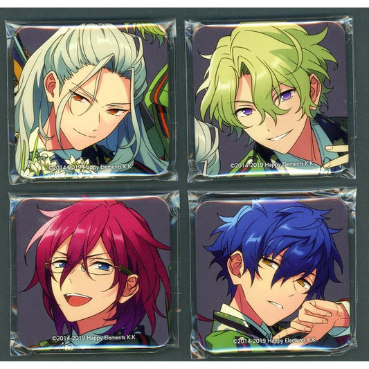 Eden Ensemble Stars!! Set of 4 Idol Square Button Set animate Limited CD Album Series Eden / Trip Paid Benefits [USED]