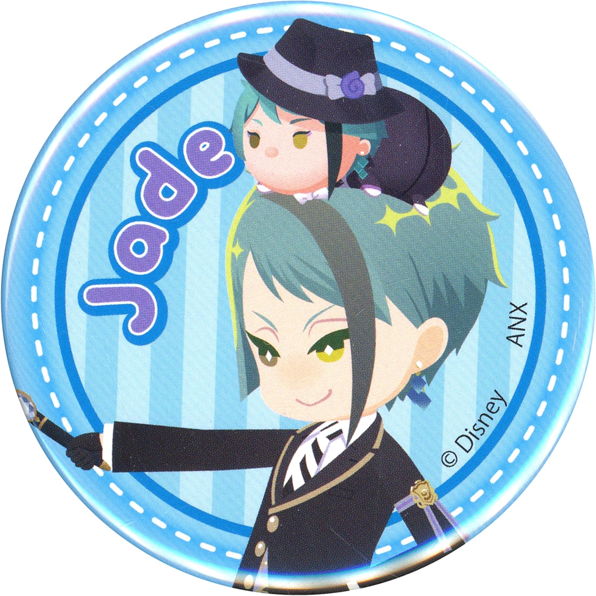 Jade Leech Disney Twisted Wonderland Trading Button Collection Tsumuste Ver. [USED]