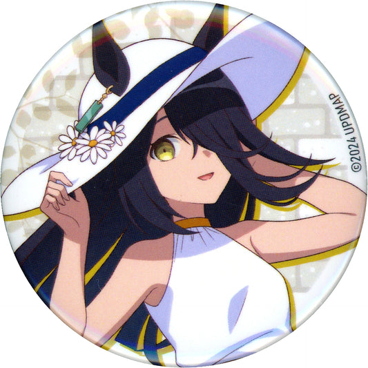 Manhattan Cafe Vacation Ver. Movie Uma Musume Pretty Derby: Beginning of a New Era x Chugai Grace Cafe Trading Button [USED]