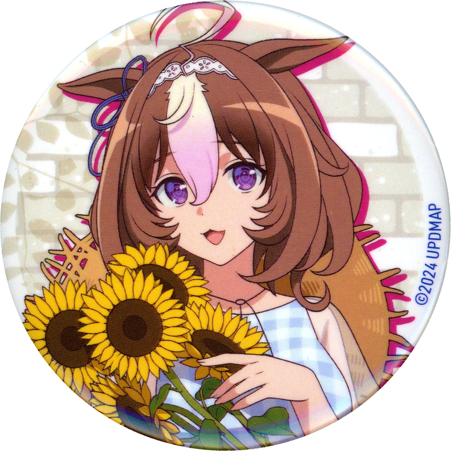 Meisho Doto Movie Uma Musume Pretty Derby Beginning of a New Era Trading Button Vacation ver. Chugai Grace Cafe [USED]