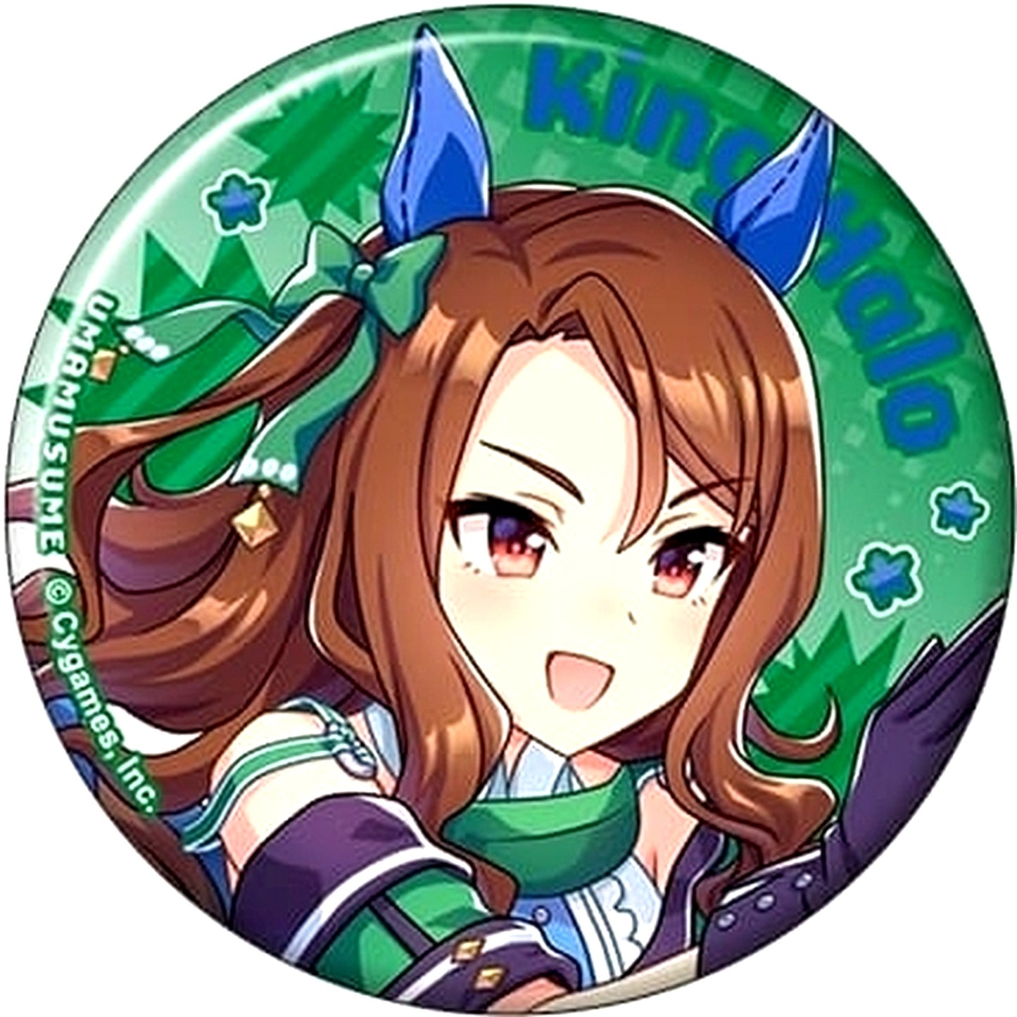 King Halo Uma Musume Pretty Derby Chara Badge Collection B Nekketsu Hachamecha Daikanshasai [USED]