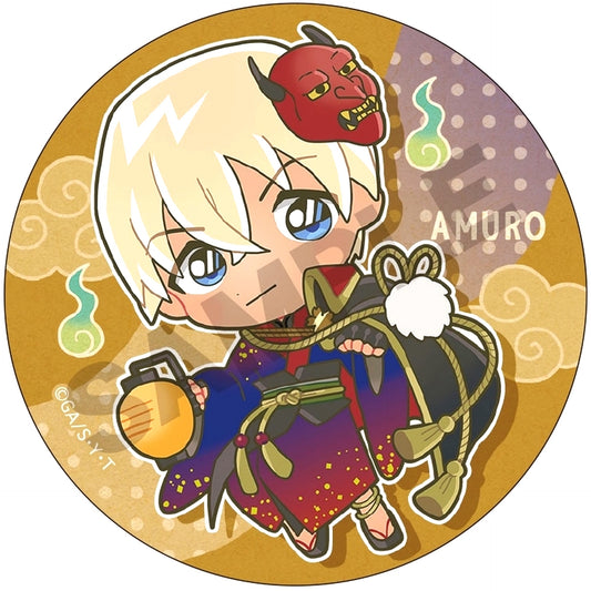Toru Amuro Detective Conan Trading Button Hyakki Yagyo Mini Character [USED]
