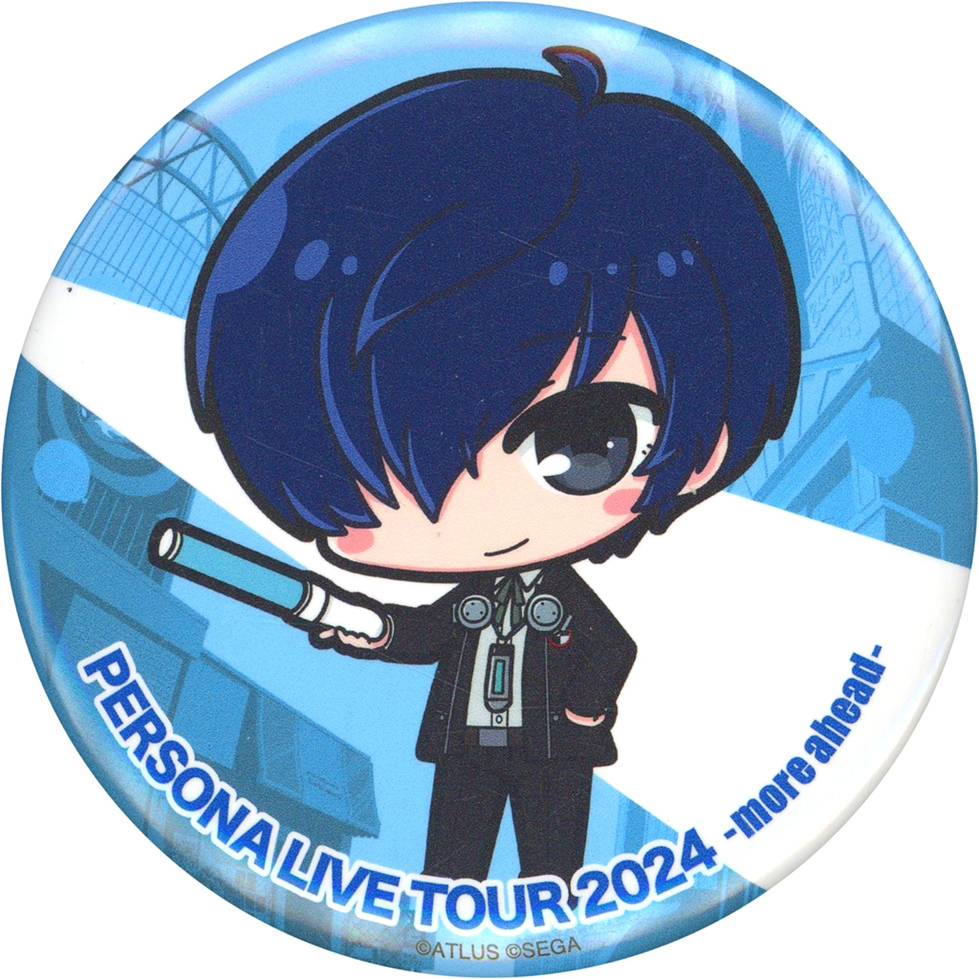 Protagonist P3 Persona Series Deformed Button PERSONA LIVE TOUR 2024 more ahead Trading Gacha [USED]