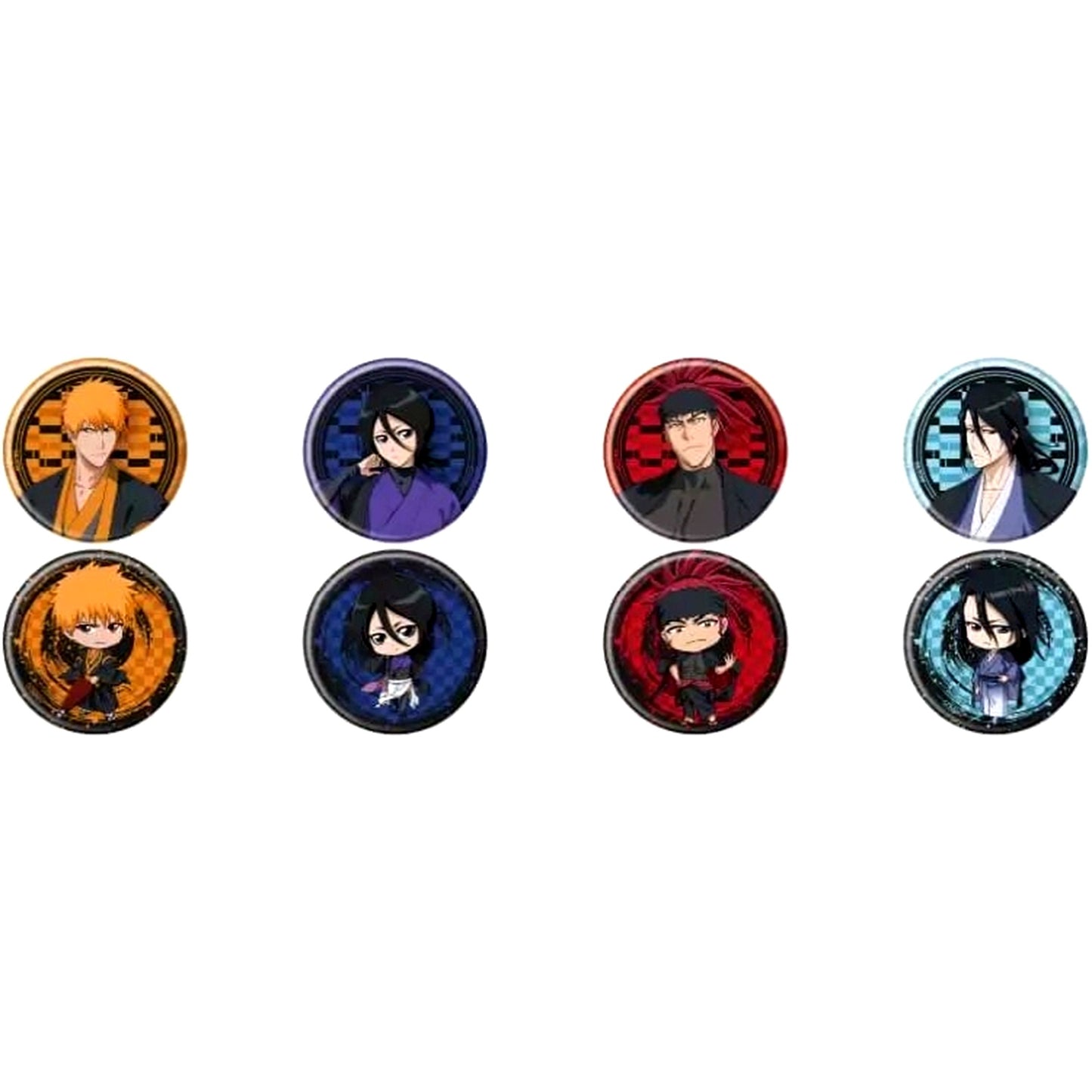 Set of 8 BLEACH Button Studio Pierrot 45th Anniv POP UP SHOP Goods [USED]