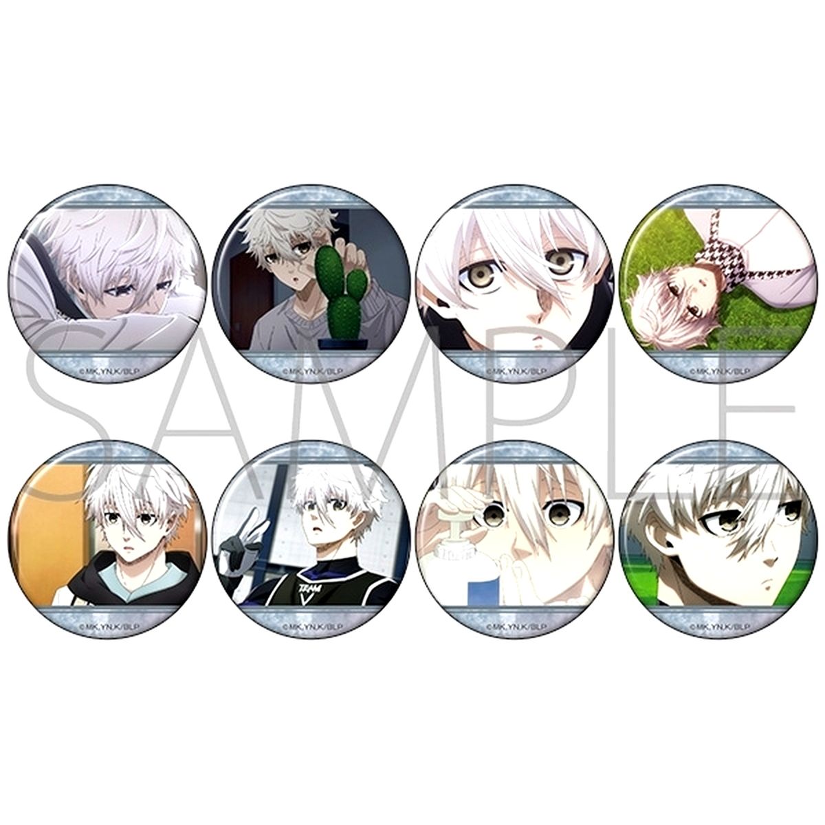 Set of 8 Seishiro Nagi Blue Lock: Episode Nagi Chara Badge Collection Button [USED]
