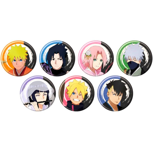 Set of 7 Naruto & Boruto Button No. 14 Traditional Japanese Instruments Ver. Original Illustration [USED]