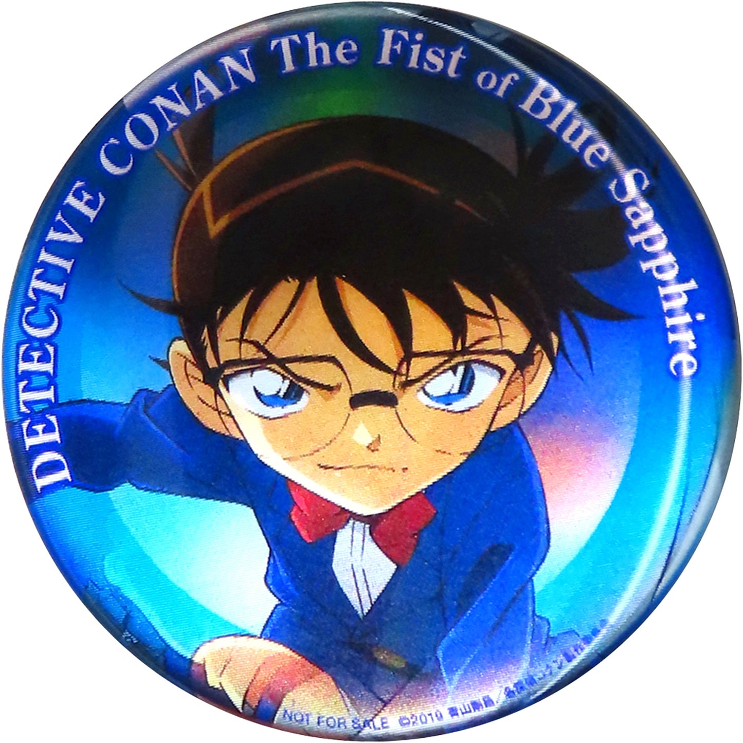 Conan Edogawa Kaito Kid Detective Conan The Fist of Blue Sapphire Movie Deluxe Edition Blu-ray DVD Changing Button 56mm Joshin Original Bonus [USED]