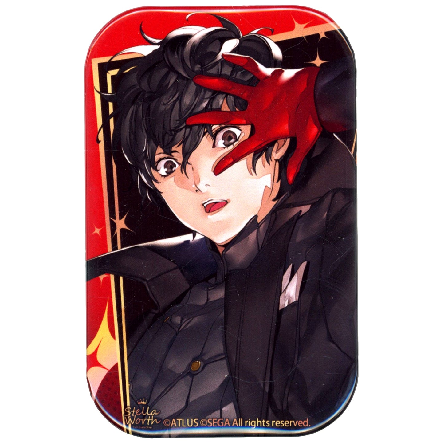 Protagonist Rounded Rectangular Button Bonus Item for Persona 5 Royal Stella Set [USED]