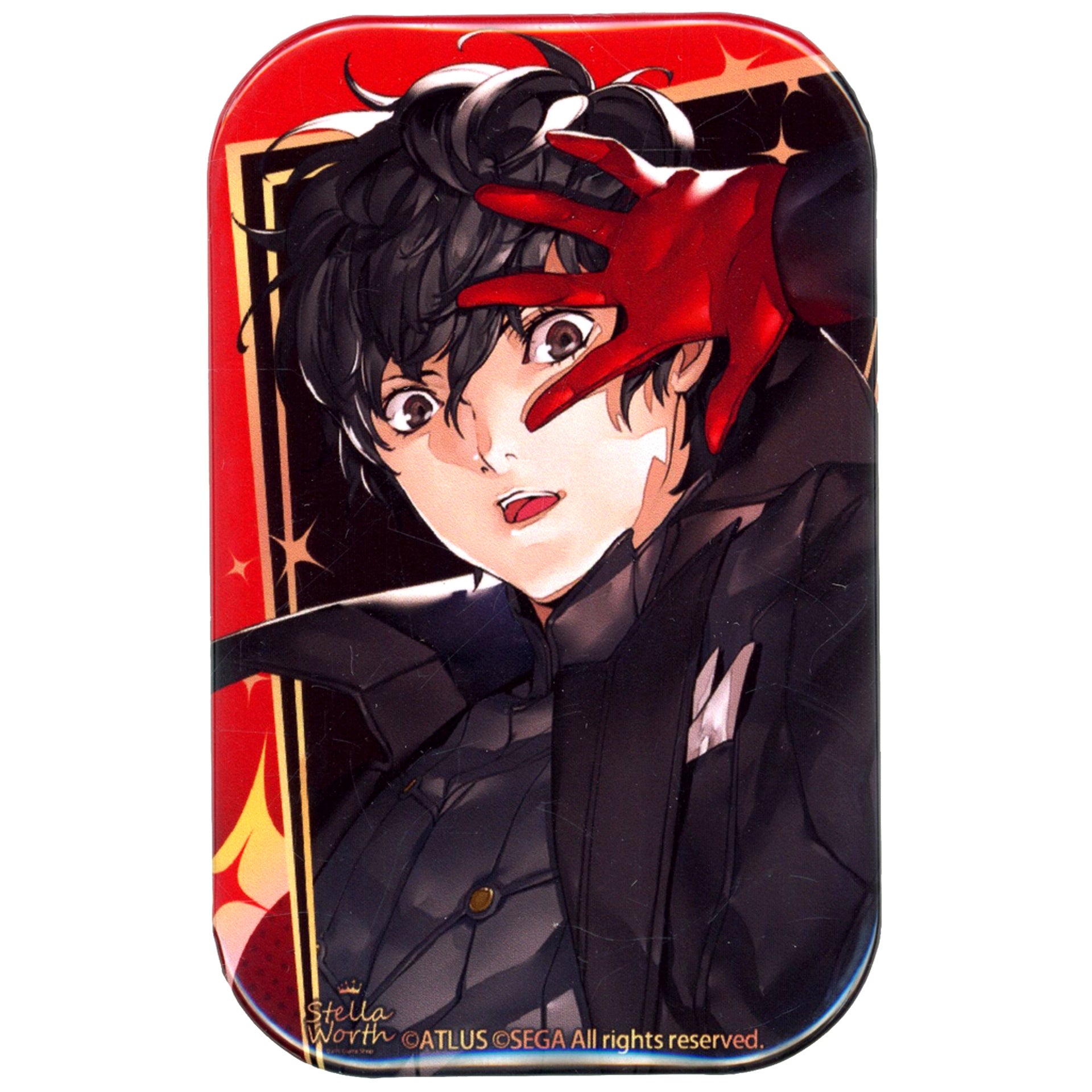 Protagonist Rounded Rectangular Button Bonus Item for Persona 5 Royal Stella Set [USED]