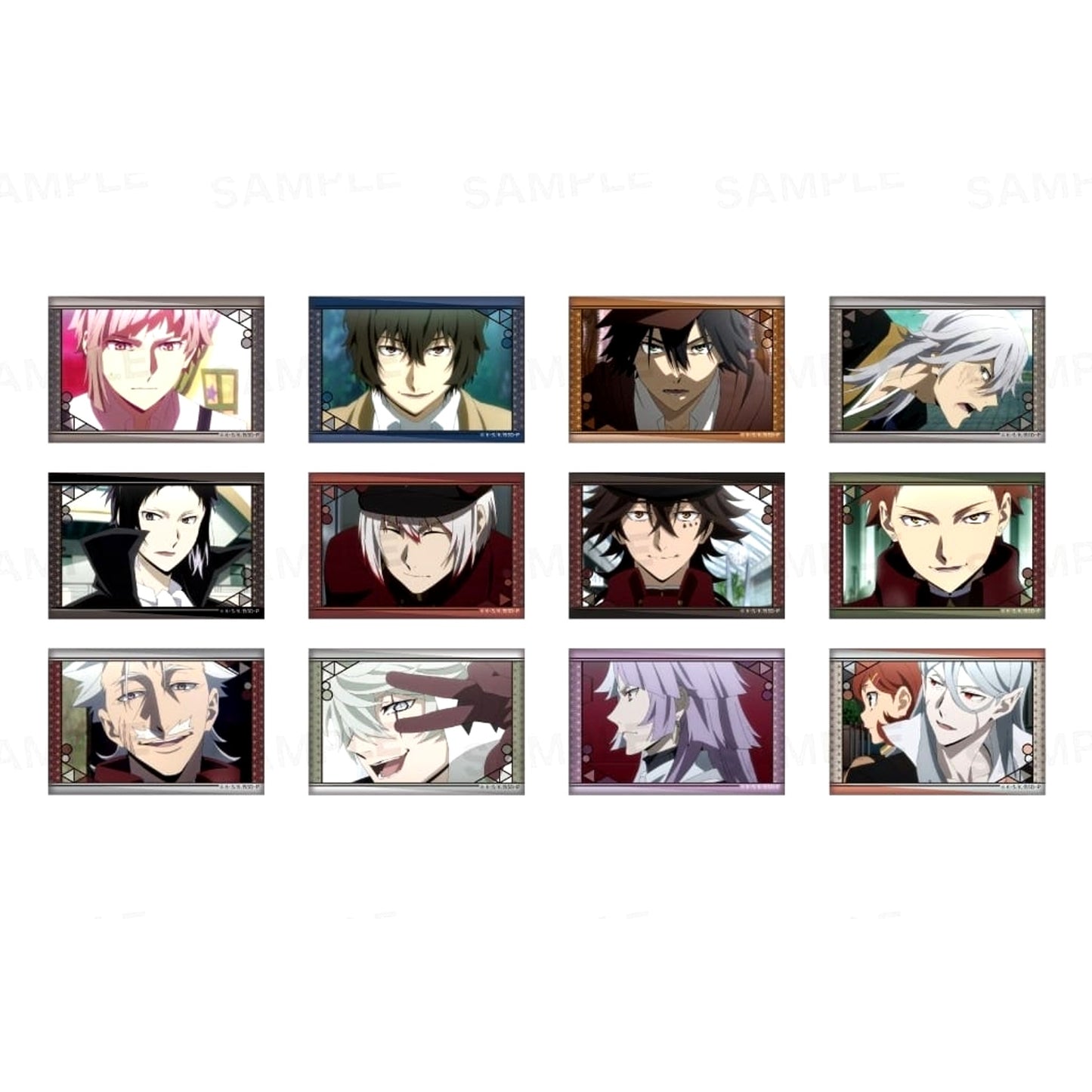 Osamu Dazai & Others Bungo Stray Dogs All 12 Types Set Trading Scene Badge [USED]