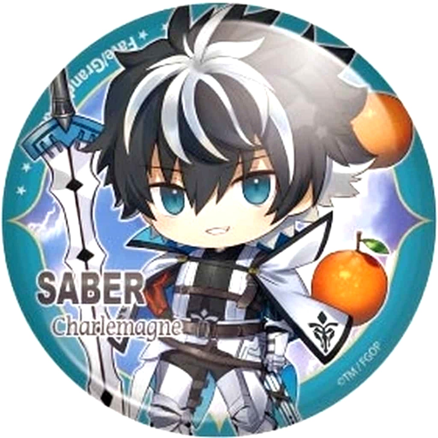 Fate/Grand Order Charlemagne Saber Charatoria Can Badge Vol.15 [USED]