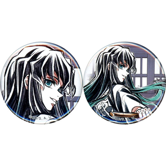 Set of 2 Demon Slayer: Kimetsu no Yaiba Hashira Training Arc Webshop Kuji 44mm Button Episode 4 Smile Hashira Original Illustration E Prize [USED]
