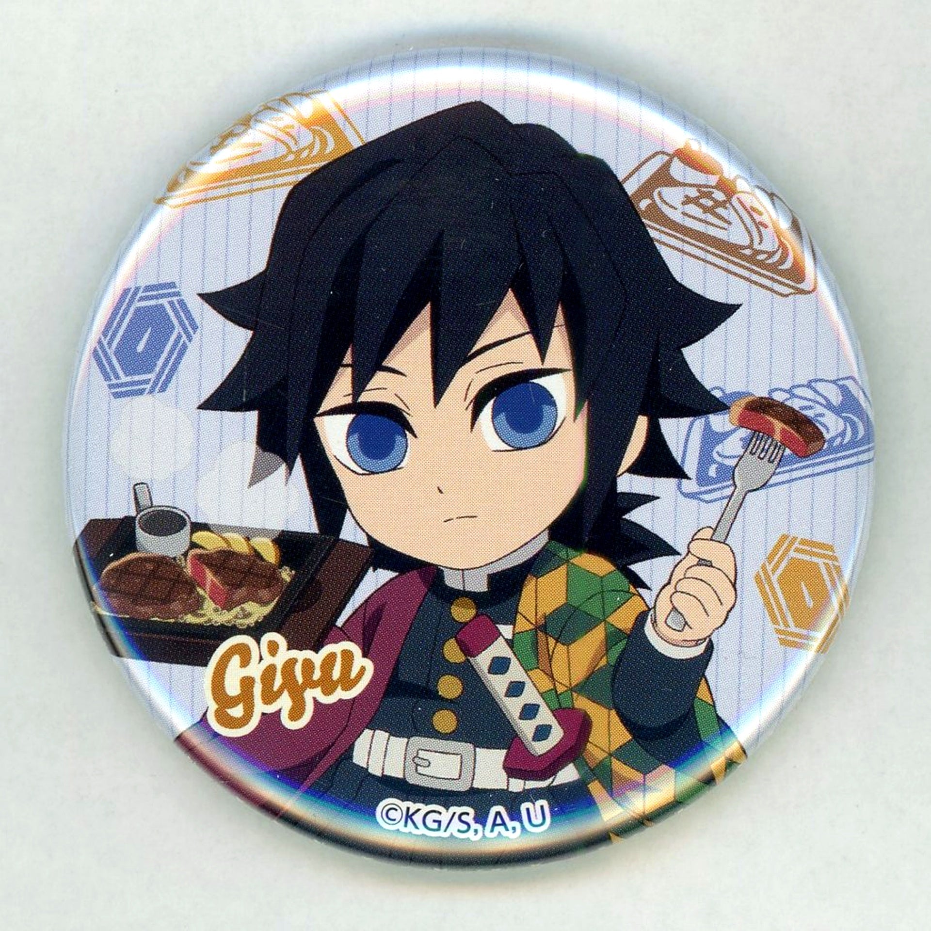 Giyu Tomioka Demon Slayer: Kimetsu no Yaiba x Skylark Group Button [USED]