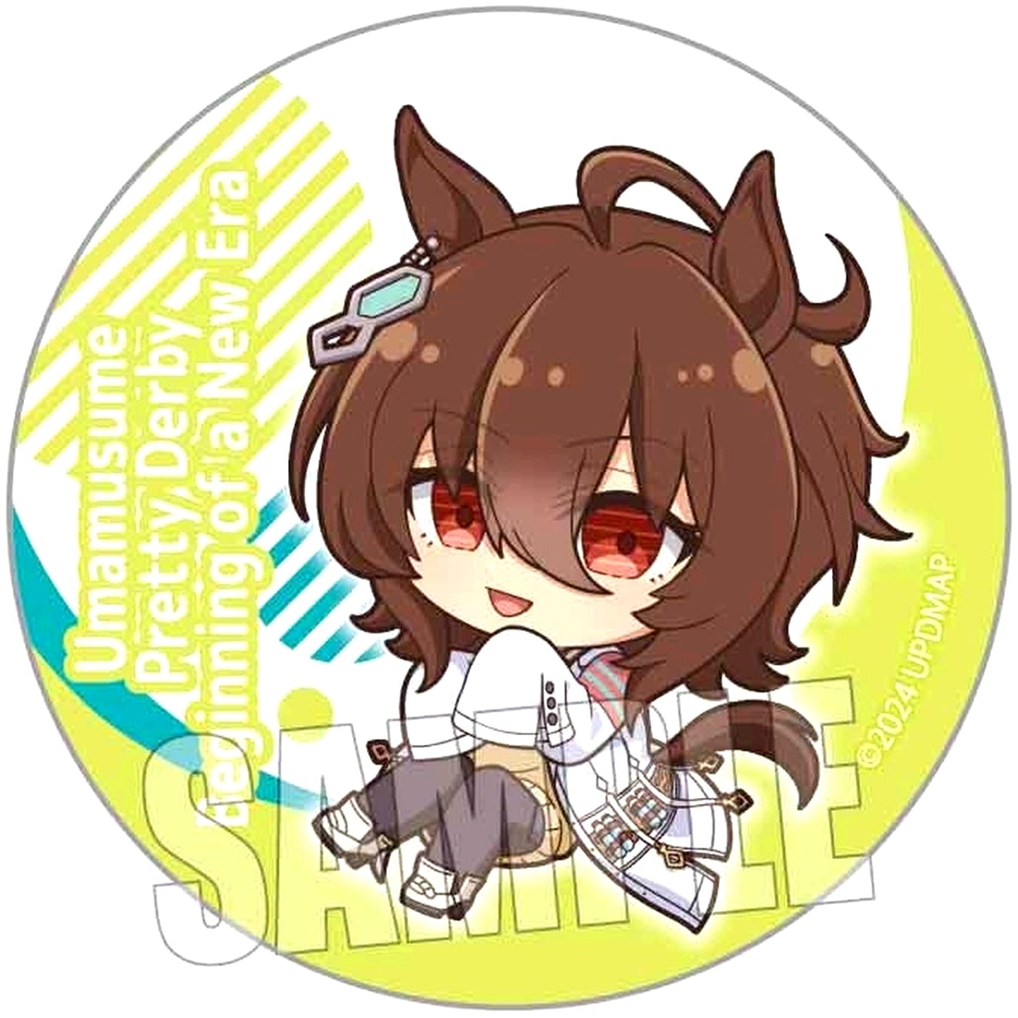 Agnes Tachyon Movie Uma Musume Pretty Derby Beginning of a New Era Trading Button Pukashu [USED]
