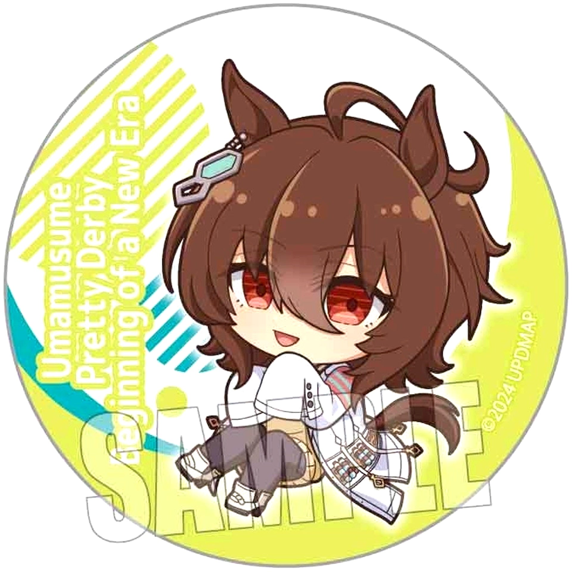 Agnes Tachyon Movie Uma Musume Pretty Derby Beginning of a New Era Trading Button Pukashu [USED]