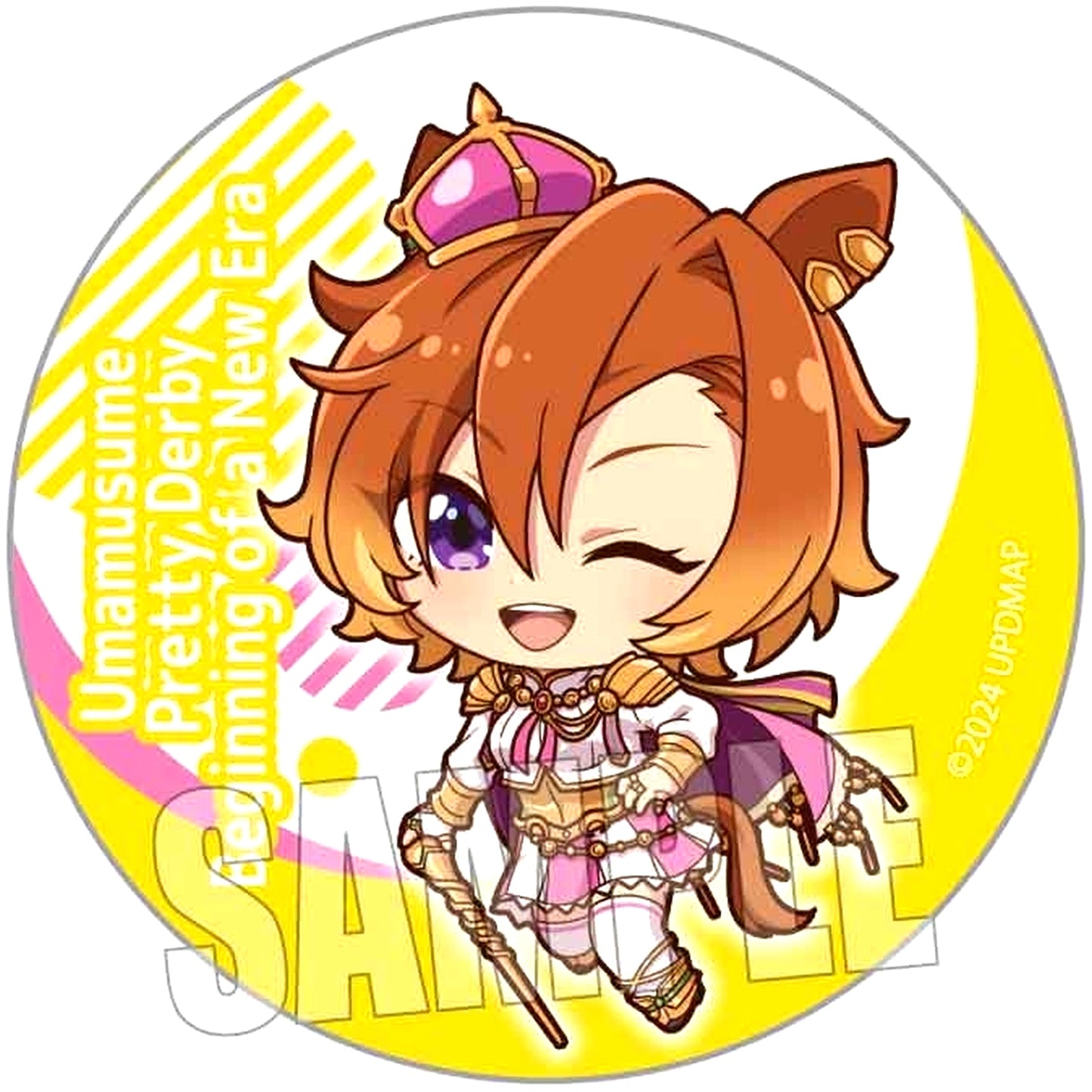 TM Opera O Movie Uma Musume Pretty Derby Beginning of a New Era Trading Button Pukashu [USED]