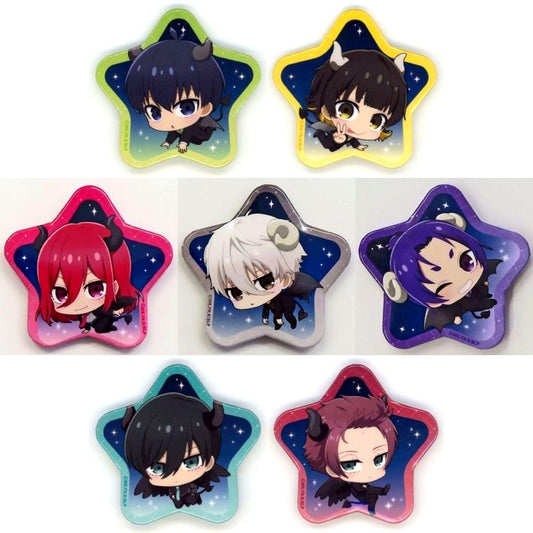 Set of 7 Blue Lock The Devil Descends on Hands! BLUE LOCK: The Seven Deadly Sins in Hands Trading Star Shaped Button Seven Deadly Sins Deformed [USED]
