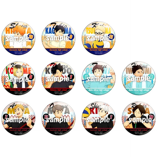 Set of 11 Haikyu!! Color Palette Cleaning Button [USED]