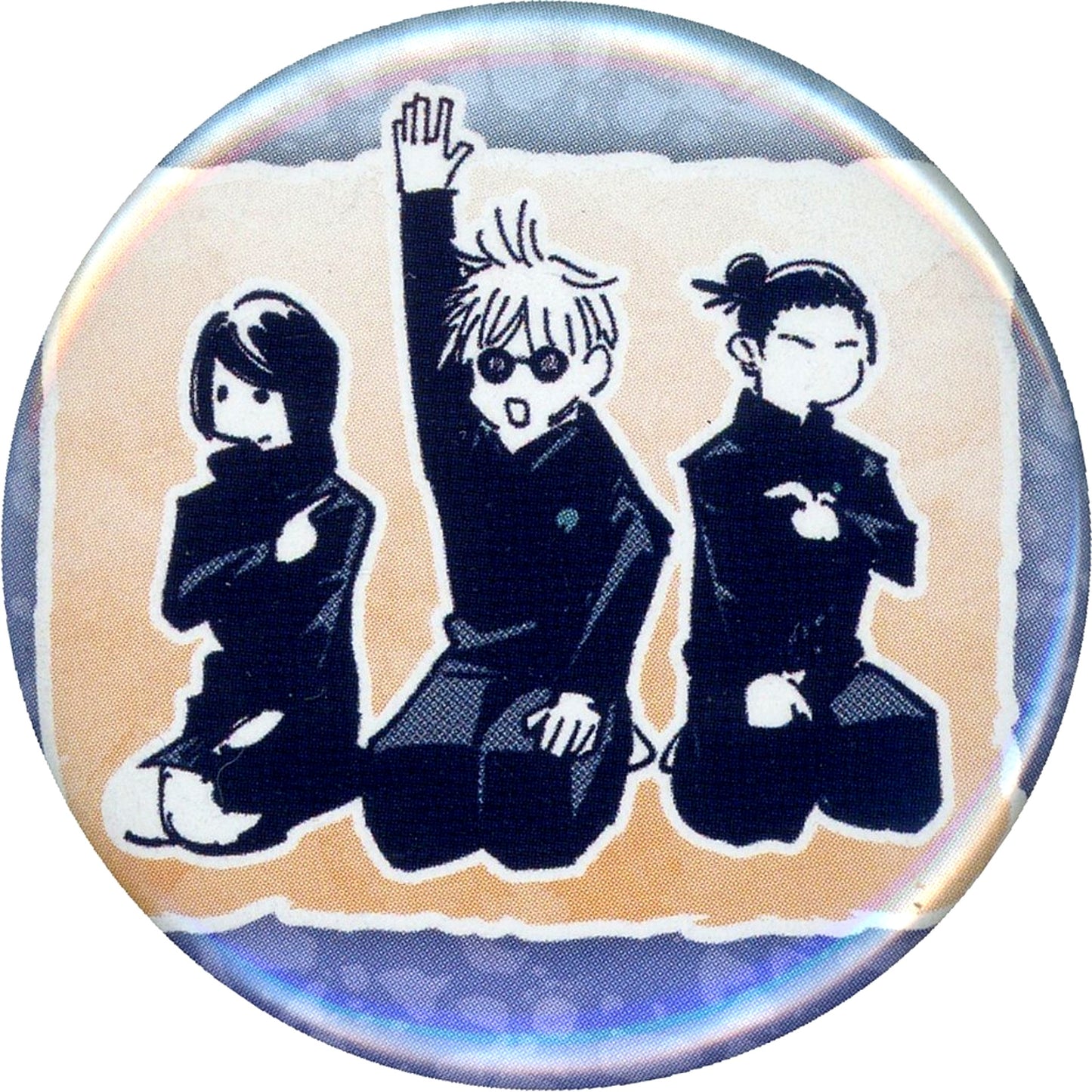 Satoru Gojo & Suguru Geto & Shoko Ieiri Gege Akutami Jujutsu Kaisen Exhibition Collection Button Petit Ver. [USED]