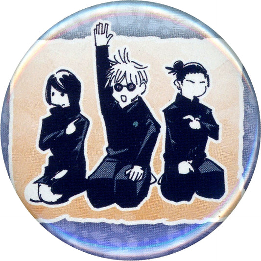 Satoru Gojo & Suguru Geto & Shoko Ieiri Gege Akutami Jujutsu Kaisen Exhibition Collection Button Petit Ver. [USED]