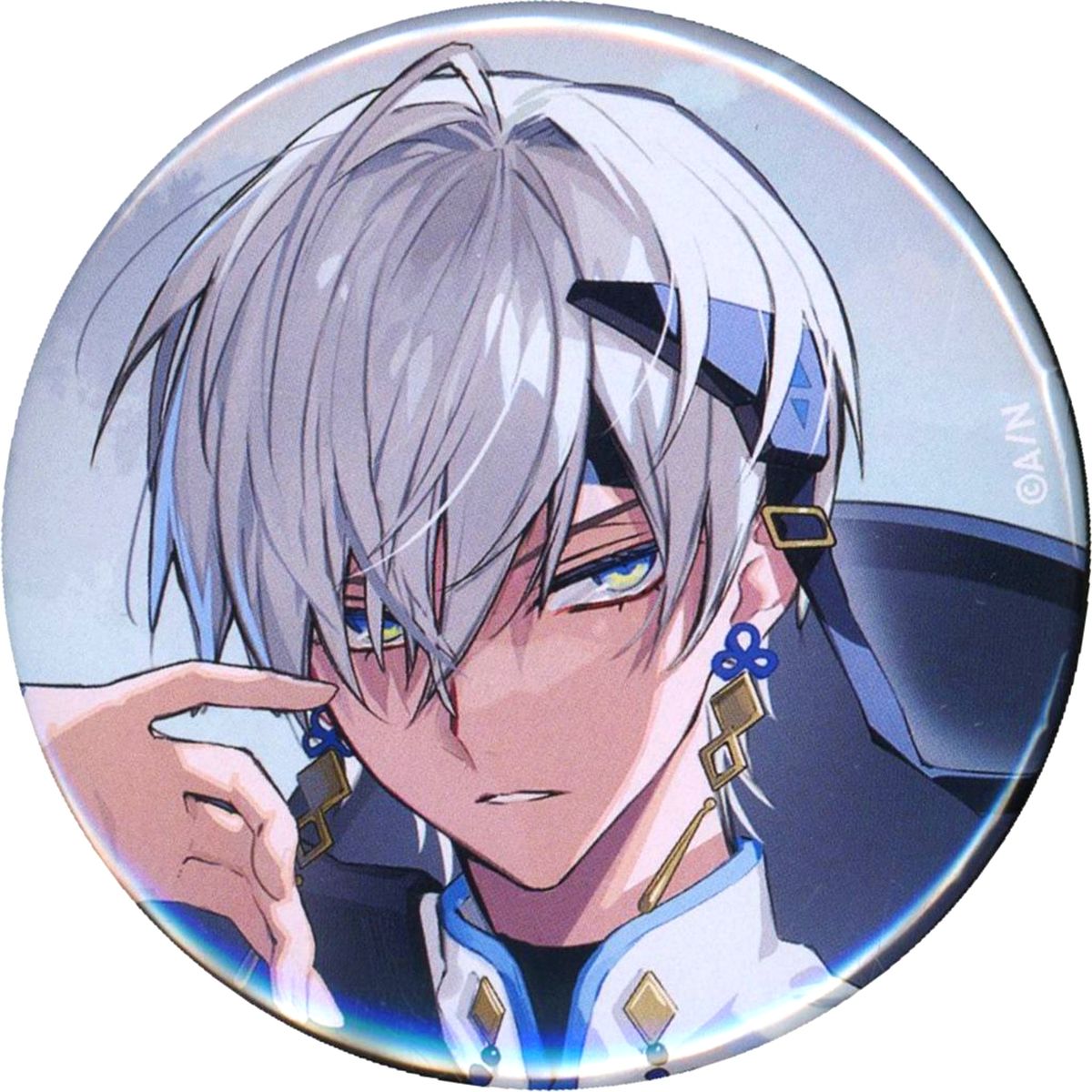 Ibrahim Virtual YouTuber Nijisanji Full Body Button Battle Mode Type Kuzuha & Ibrahim NIJISANJI Official Store Purchase Bonus [USED]