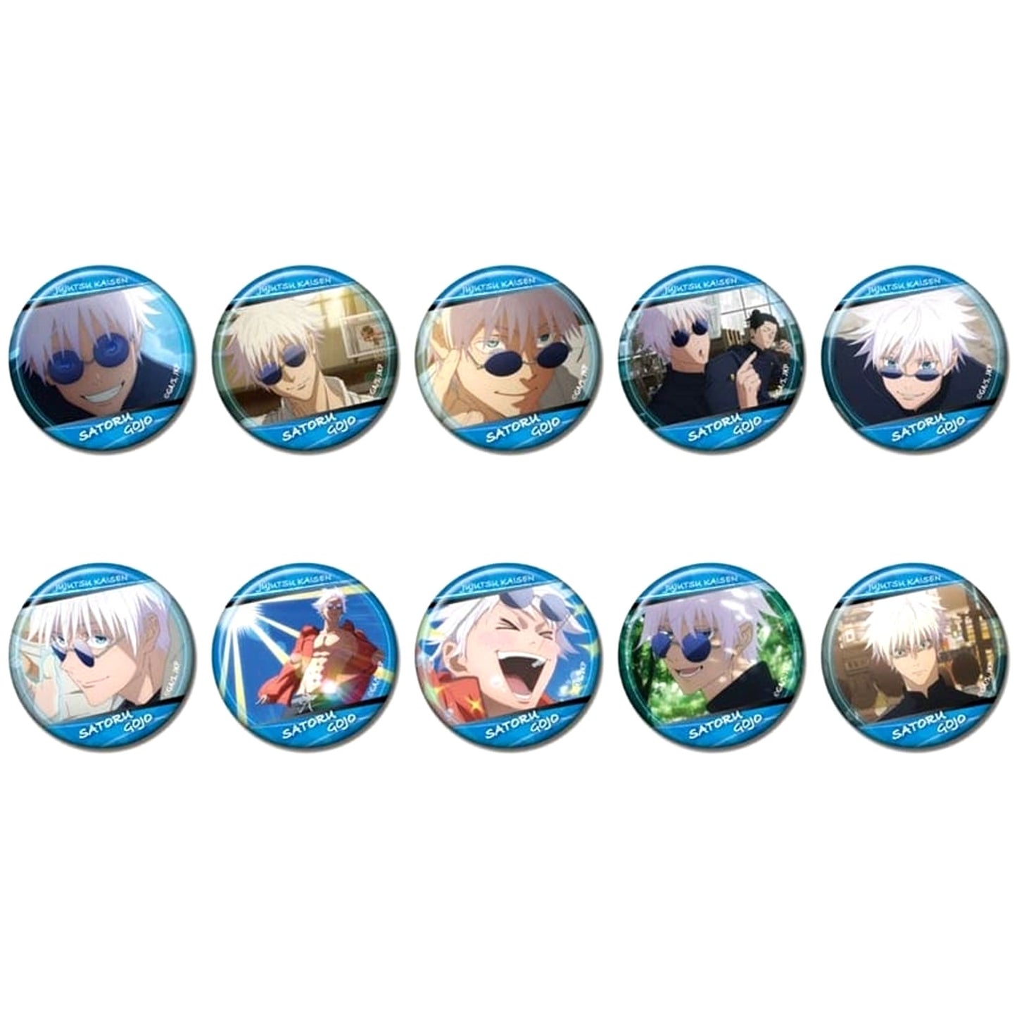 Satoru Gojo & Others Jujutsu Kaisen: Hidden Inventory/Premature Death All 10 Types Set Button Satoru Gojo Box [USED]