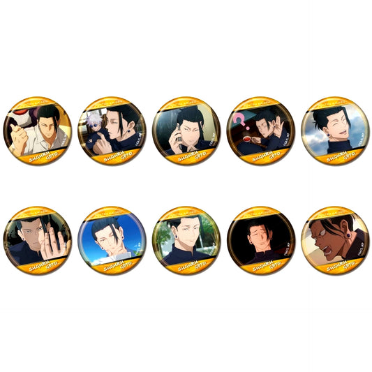 Set of 10 Jujutsu Kaisen Button Hidden Inventory Premature Death Suguru Geto BOX [USED]