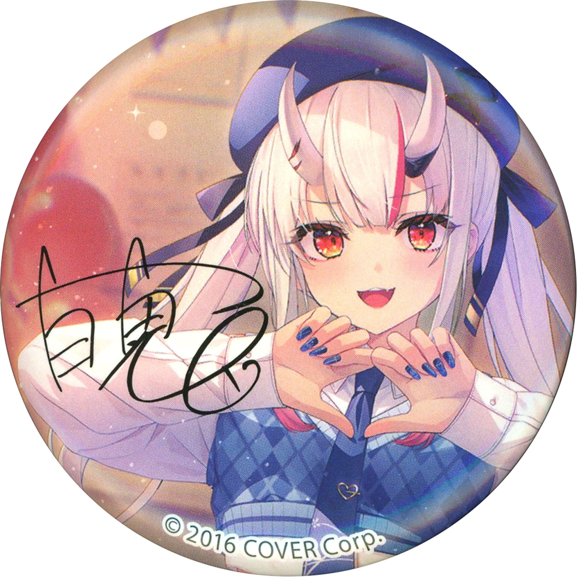 Nakiri Ayame Hololive x Lawson Preppy Style Outfit Button [USED]