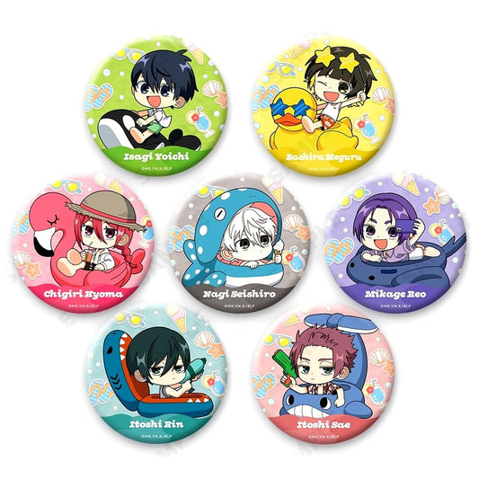 Set of 7 Blue Lock Trading Button Pukapuka Series [USED]