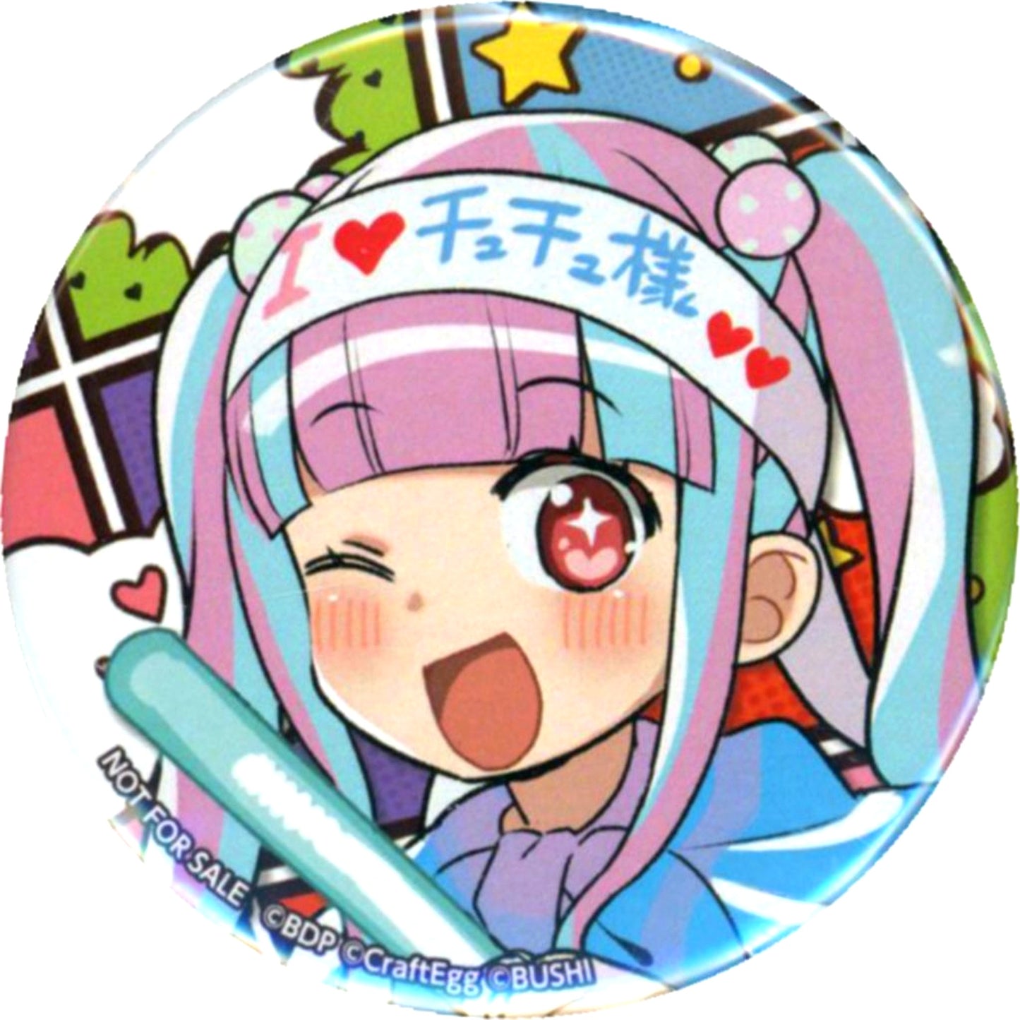 PAREO BanG Dream! Kashiko Kurobuchi Newly Drawn Manga Bonus Button 12th Star LIVE DAY3 RAISE A SUILEN REVEAL Goods Mail Order Purchase Bonus [USED]