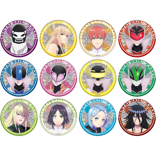 Go! Go! Loser Ranger! Hibiki Sakurama & Others Hologram Can Badge All 12 Types Set Buttons [USED]