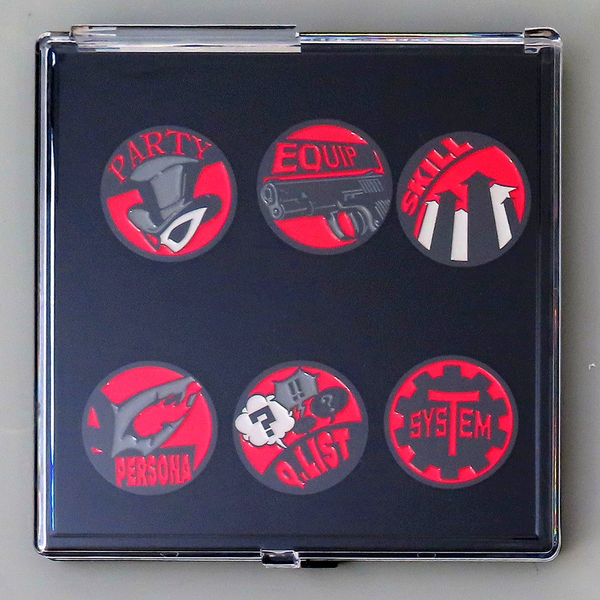 All Characters Persona 5 Tactica UI Pin Badge Set [USED]