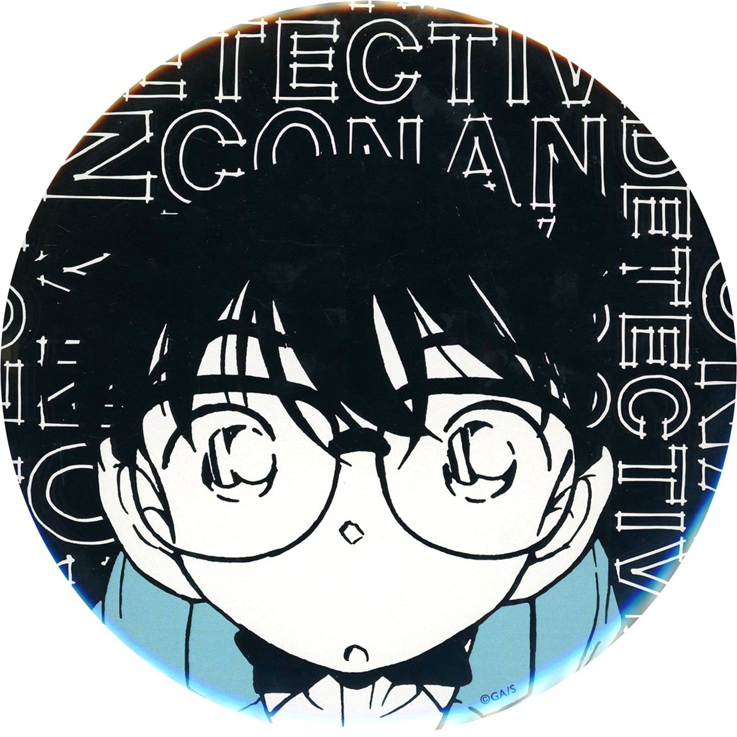 Conan Edogawa Text Detective Conan BIG Button Conan Detective Agency Limited [USED]