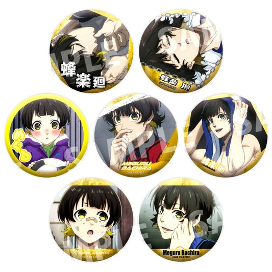 Set of 7 Meguru Bachira Blue Lock Dake Can Button [USED]