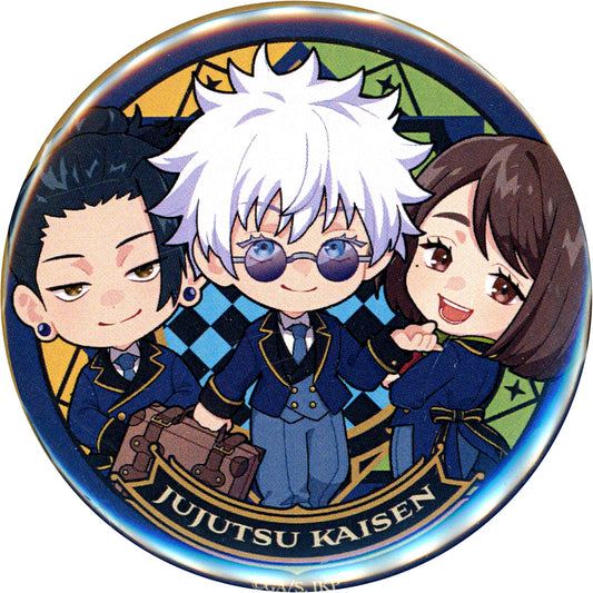 Secret Satoru Gojo & Suguru Geto & Shoko Ieiri Jujutsu Kaisen Kaigyoku Tamaori Sunshine City Prince Hotel Trading Button [USED]