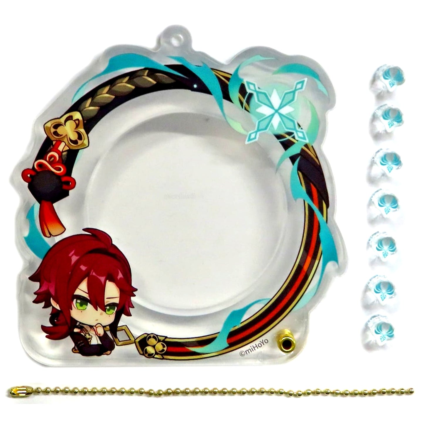 Heizou Shikanoin Genshin Impact Icon Frame Series Button Storage Case [USED]