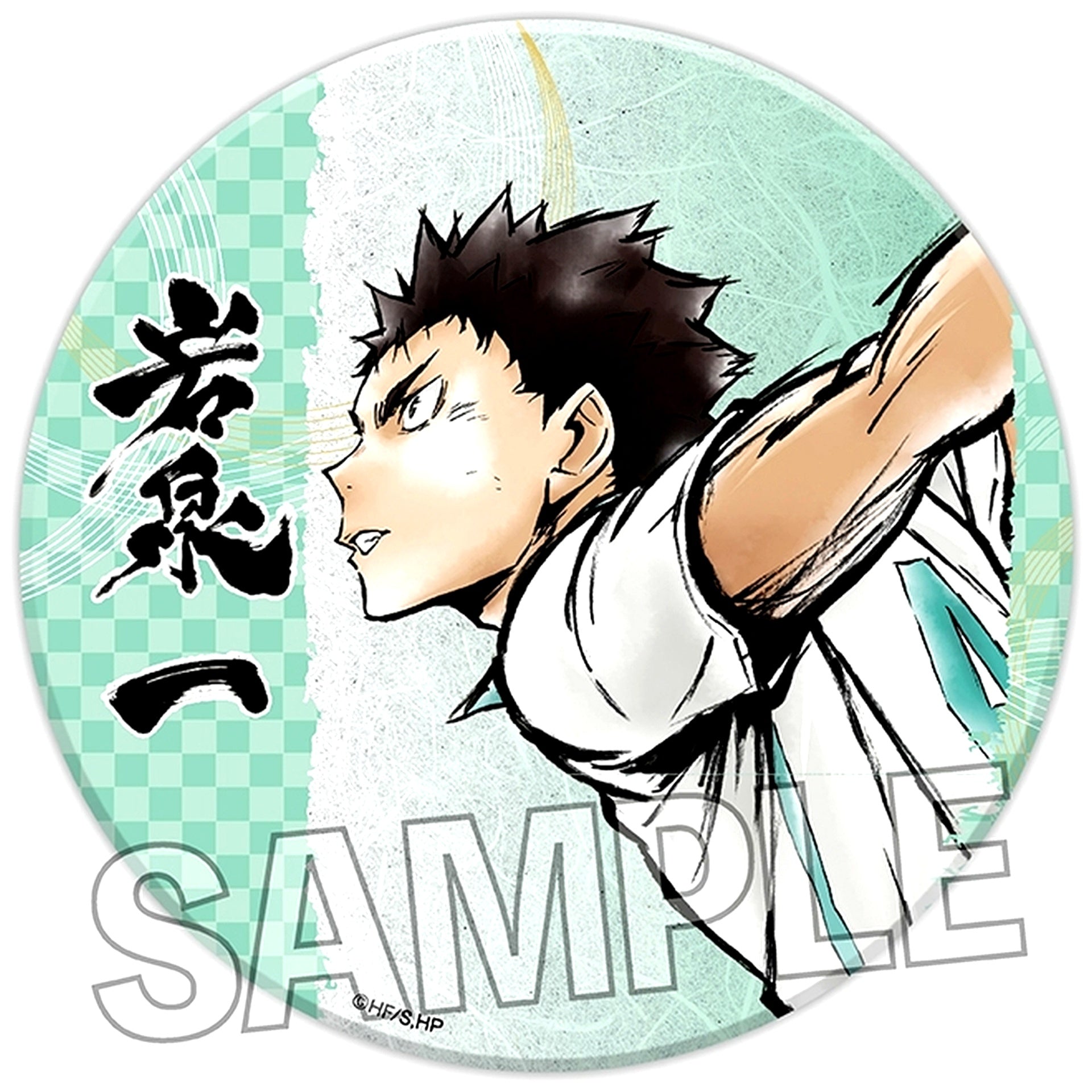 Hajime Iwaizumi Fierce Battle!! Haikyu!! Gira Gira Button Large [USED]
