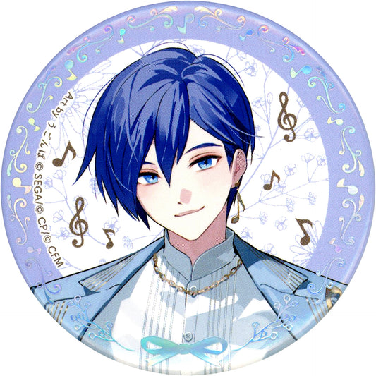 KAITO Project SEKAI COLORFUL STAGE! feat. Hatsune Miku Aurora Foil Stamped Button Collection C 4th Anniversary Thanksgiving [USED]